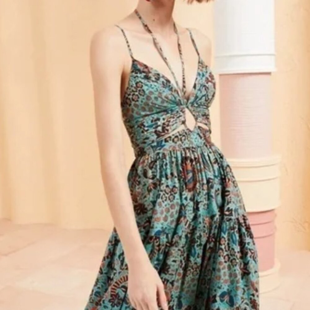 Ulla Johnson Phoebe Midi Dress Jade size 6